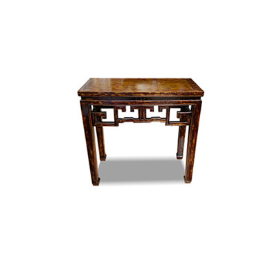 Distressed Brown Console Table