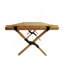 Table de salle à manger portative pliable en bois multifonctionnelle, Naturalindoor et Outdoor Universal, naturel