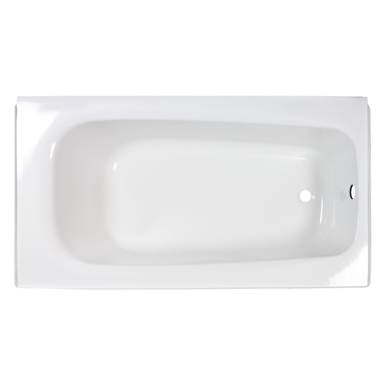 Cambridge 60" Alcove Soaking Bathtub, Right, White