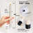Fluted Ribbed Grooved LED Flameless Taper Candles, Remote, On/Off Button, Battery Operated, 12 Pack-961783819