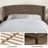 Boatwright 48.5'' H Rattan Farmhouse Wooden Wingback Bed with Solid Wood Frame-1647544117-1642812554