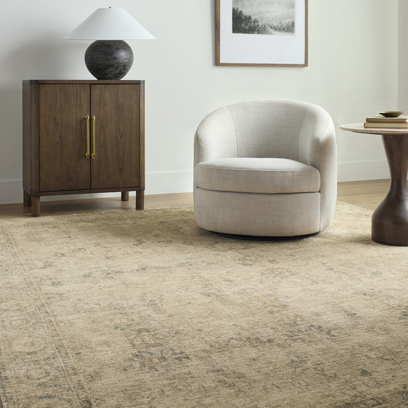 Galey Alix x Livabliss Vintage Traditional Oriental Boho Light Beige Rug, Rectangle 200 x 290 cm
