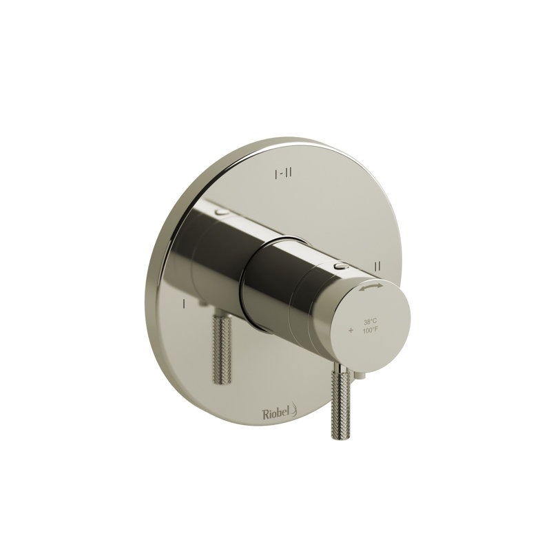 Garniture thermo-équilibrée 1/2 "avec 3 fonctions Riu, Nickel poli