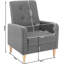 Oka Upholstered Linen Armchair-1930285142