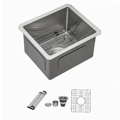 13 Inch Undermount Sink - 13"x15"x9" Undermount Stainless Steel Kitchen Sink 16 Gauge 9 Inch Deep Single Bowl Kitchen Sink Basin