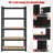 Lundys 71" H x 35.5" W x 16" D 5-Tier Adjustable Metal MDF Storage Rack Shelves Boltless Shelving-32673315