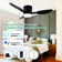42" Smart Flush Mount Ceiling Fans With Lights Remote
