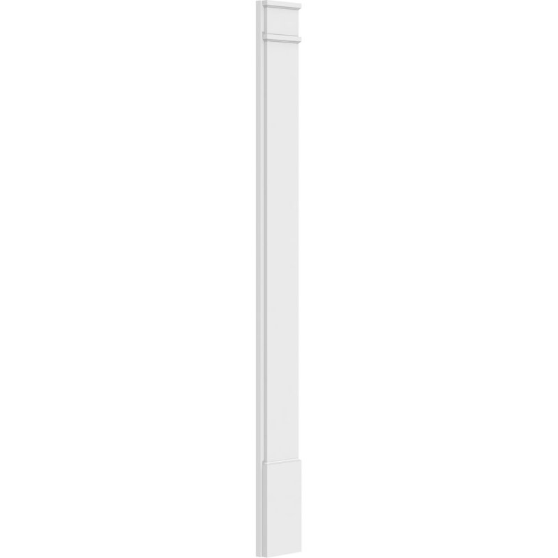 Pilastre simple en PVC TruCraft (la paire), Base et chapiteau décoratifs, H 82 po x l 8 po