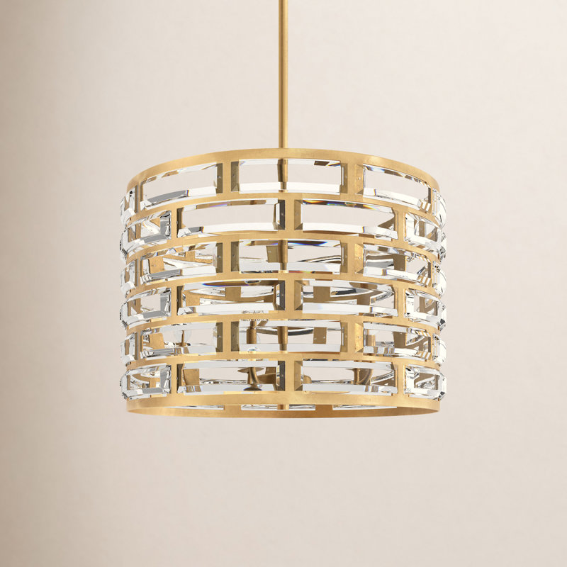 5 - Light Dimmable Drum Chandelier