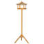 Jairo Wood Freestanding Hopper Bird Feeder