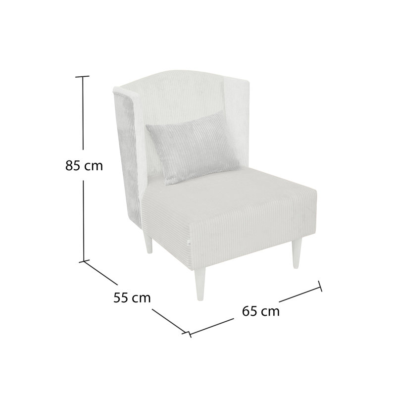 Zen Upholstered Wingback Chair