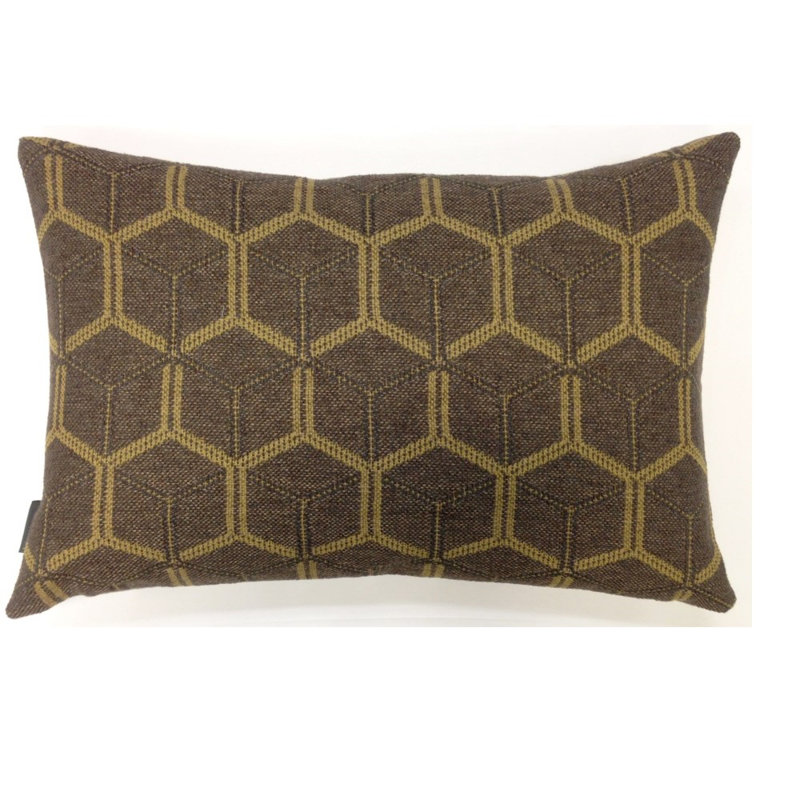 Coussin lombaire géométrique plumes Schaaf, Tempête