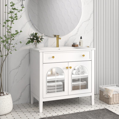 Meuble-lavabo Mid-Century
