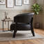 Fauteuil à oreilles en similicuir-850505036