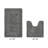 Lux Premium 100% Cotton 2370 GSM 2-Piece Bath Rug Set, Ultra Soft Super Absorbent Reversible Tufted Bathroom Mats, Machine Washable, OEKO-TEX® Certified Bath Rugs for Bathroom, Shower & Tub, Gray-2043634114-2096422260