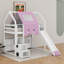 Cadre de lit mezzanine en bois avec tente-150824959-150824945
