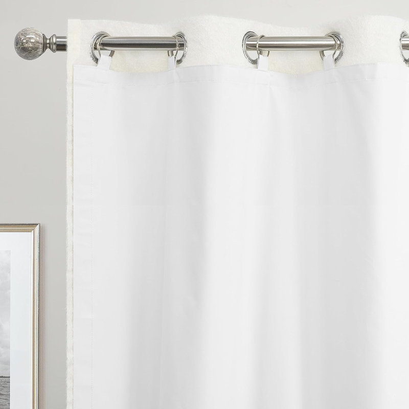 Thermal Insulated 100 Percent Darkening Blackout Curtain Liner, 50" W x 92" L