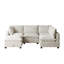 Canapé modulaire sans accoudoirs avec repose-pieds Somerdale-1886915220