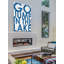 «Go Jump in the Lake», reproduction d'art textuel sur bois-801062724