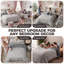 MXM FUN DUVET SET CROISSANT CAFE GREY-134676630-135105089