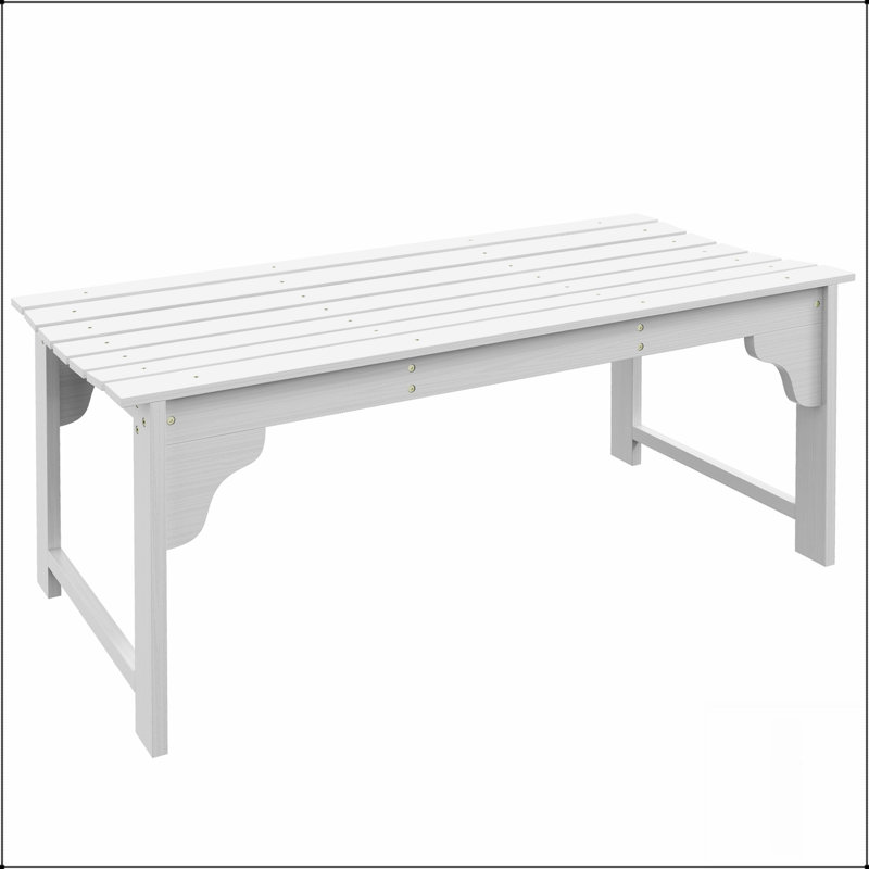 Banc de jardin en bois avec siège à lattes Outsunny