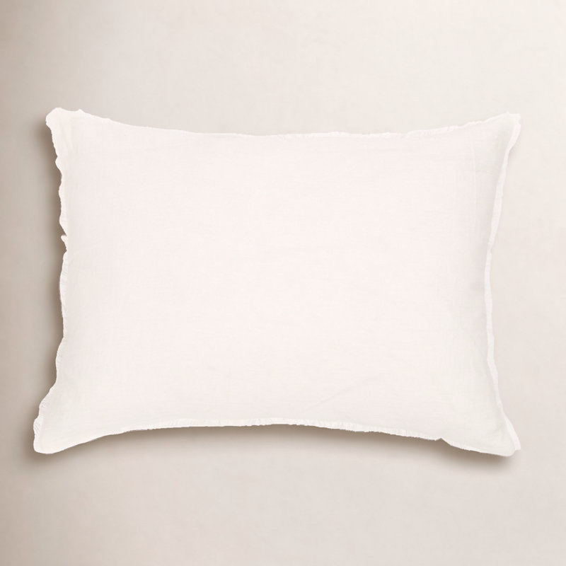 Hunter 100% Linen Sham Set, Standard, Cream