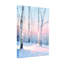 Animals Winter Birch Trees Snow Sunset Sky-119931085