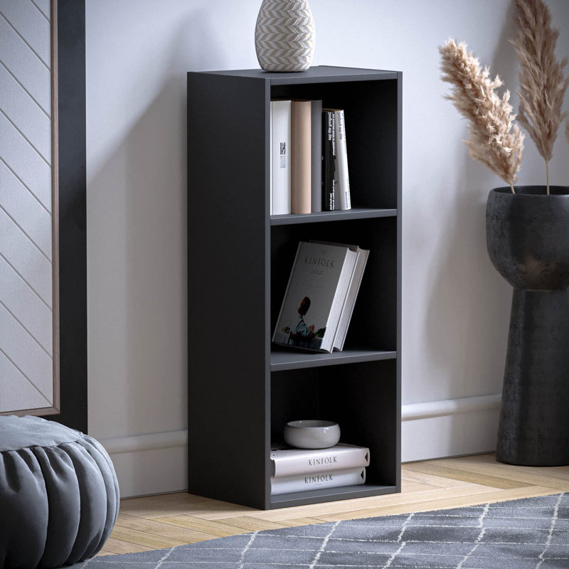 Binegar 80cm H x 32cm W Bookcase, Black