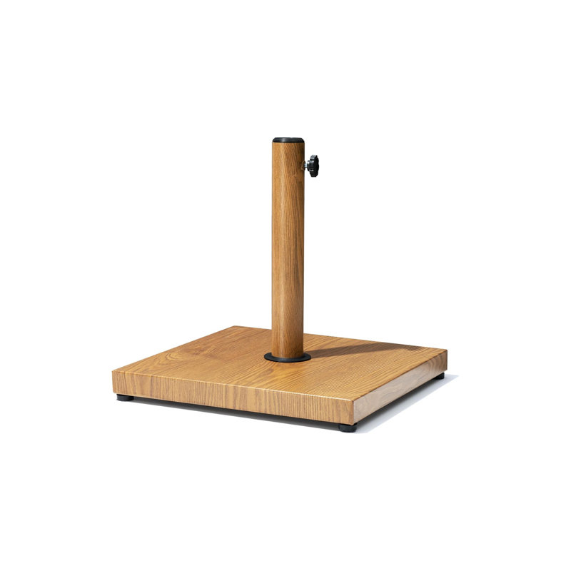 Base de parasol d'extérieur carré robuste pour l'extérieur, brun
