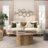 Gold Metal Round Bubble Cluster Wall Mirror