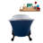 55.1'' x 26.8'' Soaking Acrylic Bathtub-76640552-66366581