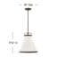 Luminaire suspendu conique à 1 lumière Coco-38031838-38031839