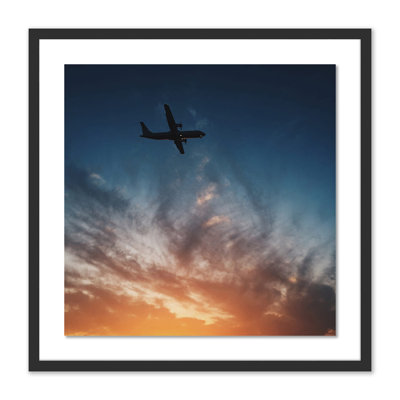 Sunset Plane Print by Vitaliy Paykov