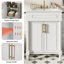 24'' Single Bathroom Vanity With Ceramic Top-1835563547