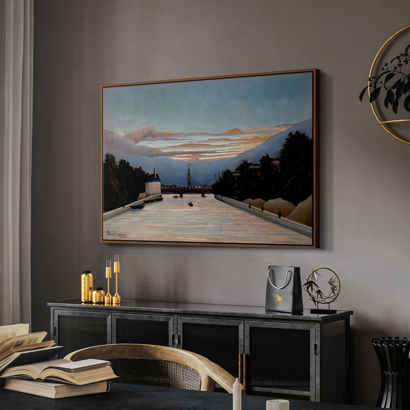 La Tour Eiffel, v. 1898 - Henri Rousseau - Toile tendue avec châssis, 26 x 40, Noyer