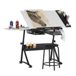 Crase Adjustable Metal Base Drafting Table