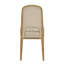 Ensemble de salle à manger extensible à finition en bois de 72 à 90 po Brogdon avec table et chaises en tissu crème-1669495197-1669495192