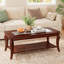 Traditional Coffee Table With Curved Legs-1600753145