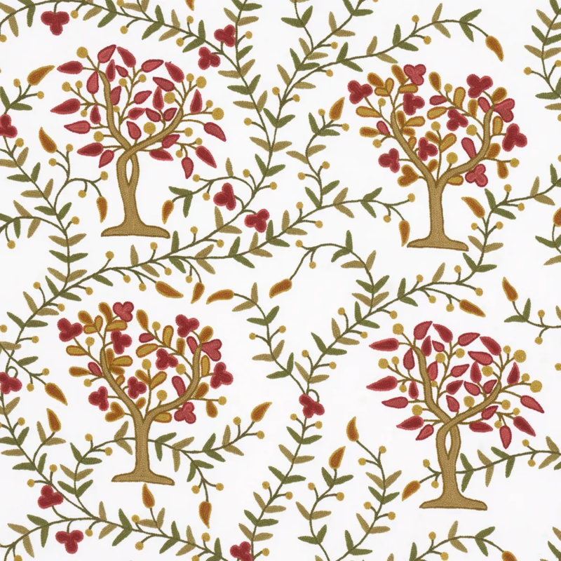 Highgrove Tree Crewel Fabric