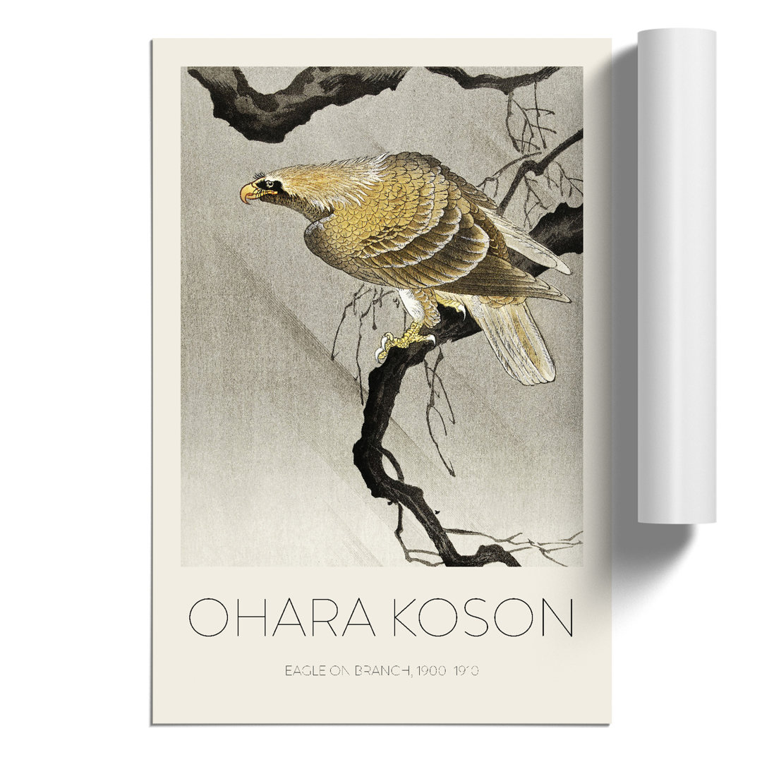 Eagle in the Tree Print by Ohara Koson - Frameless Print