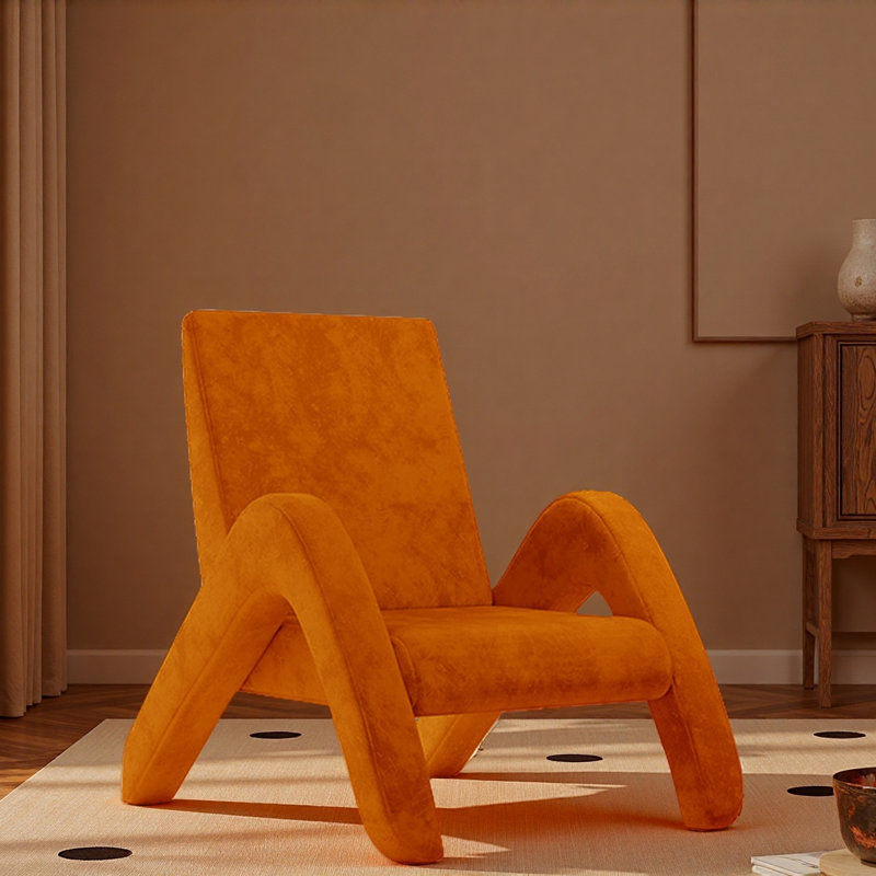 Chaise de loisirs créative et unique., Orange