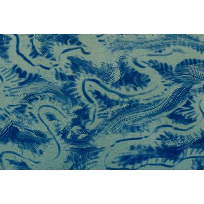 Textures In Blue VII - Wrapped Canvas Painting