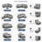 Waldorf 84.6" 5-Seat L-Shaped Sectional Sleeper Sofa With Pull-Out Bed Storage And Ottoman-129100800