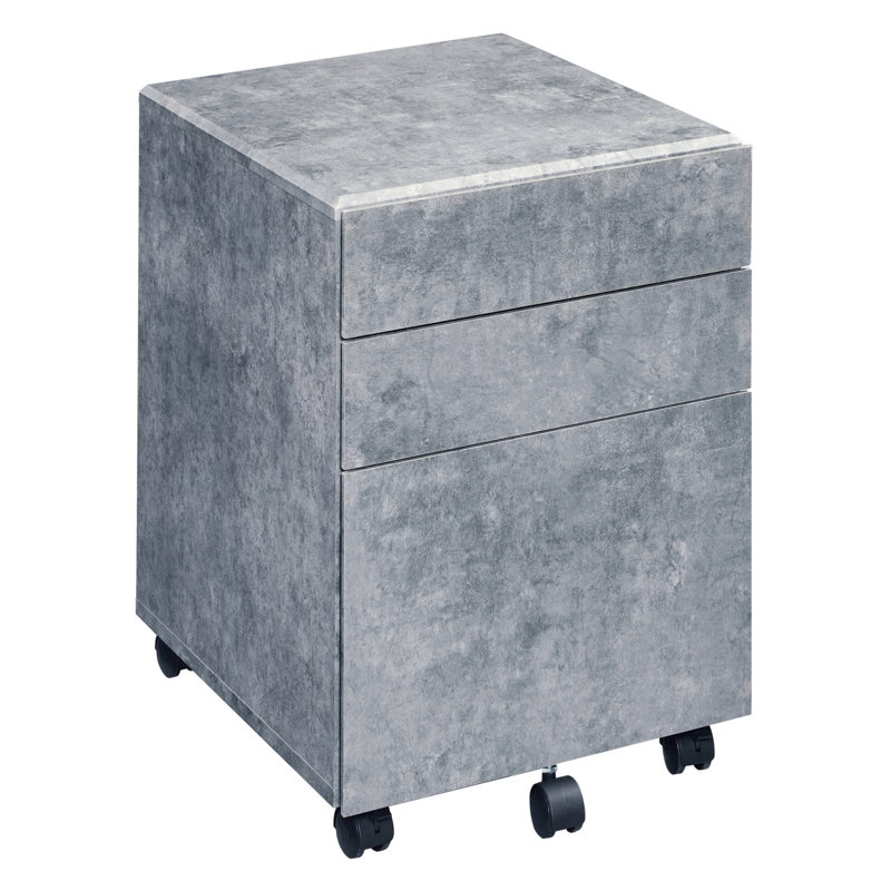 3-Drawer Rectangular File Cabinet