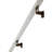Modern Aluminum Handrail Grab Bar Kit, Adjustable Steel Brackets, Returns to Wall, Powder Coat-112291717-83161881