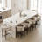 24" Modern Boucle Counter Stools, Upholstered Barrel Back Counter Height Chairs With Black Metal Frame And Footrest For Kitchen Island