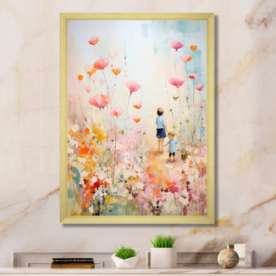 Whimsical Kids floral Haven II - Children'S Art Canvas Art