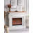 French retro electric fireplace with simulated flames