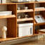 Bibliothèque simple en bois massif Burlywood-452480331