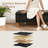 Storage Bench with Faux Leather Cushion Seat and Hidden Storage Change Shoes Footrest Modern Ottoman for Bedroom, Entryway, or Living Room